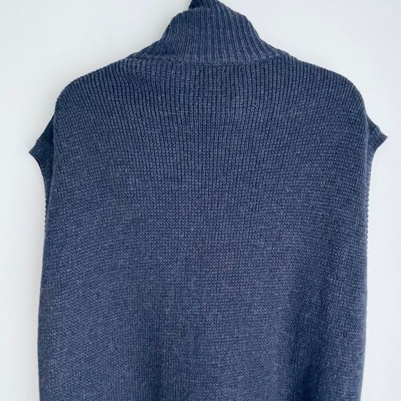 McCulley's Pure Merino Wool Vest No Size Tag (XL or XXL?) Navy Full Zip Scotland - Picture 6 of 11
